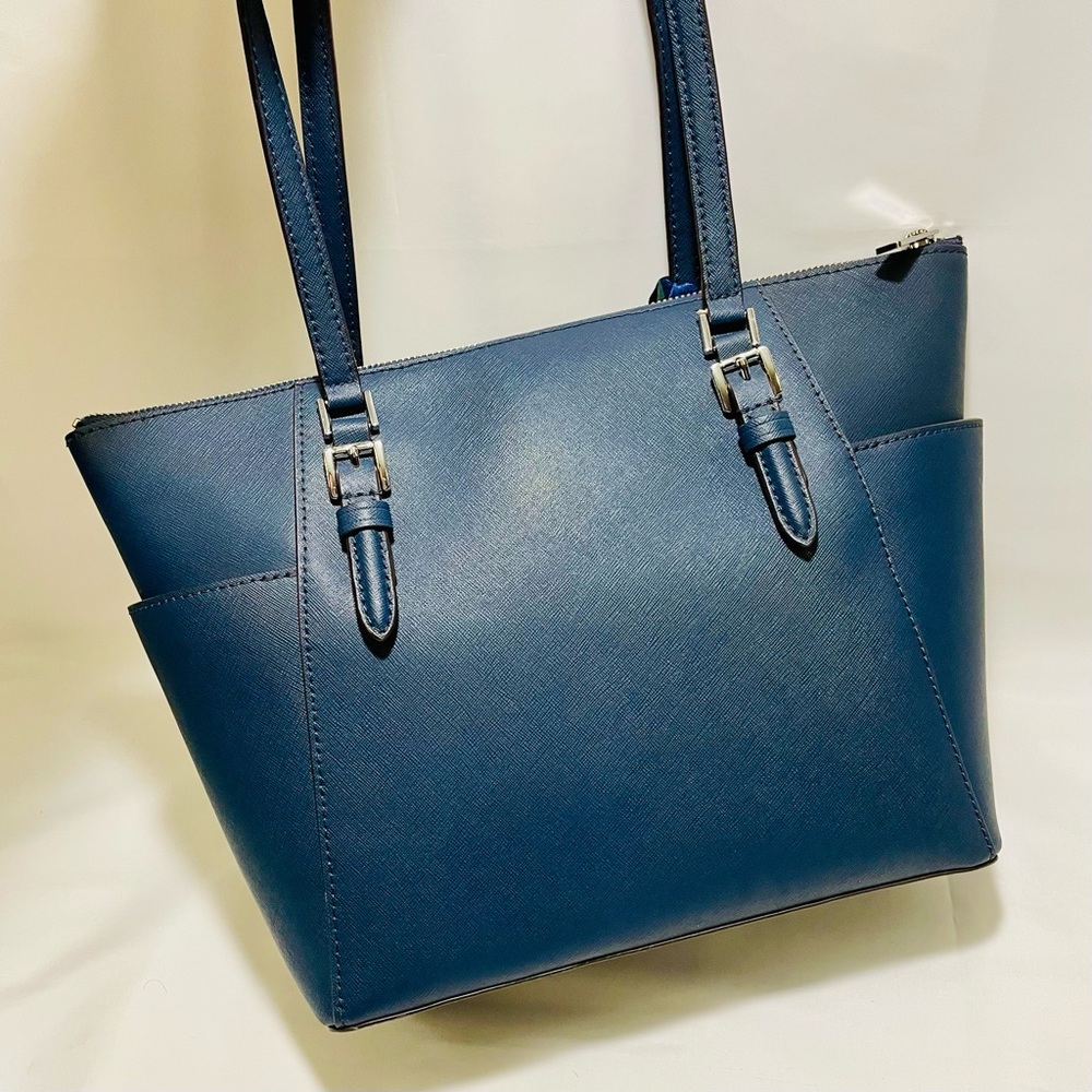 Michael Kors Charlotte Large Saffiano Leather Tote, EUC - Picture 4 of 16